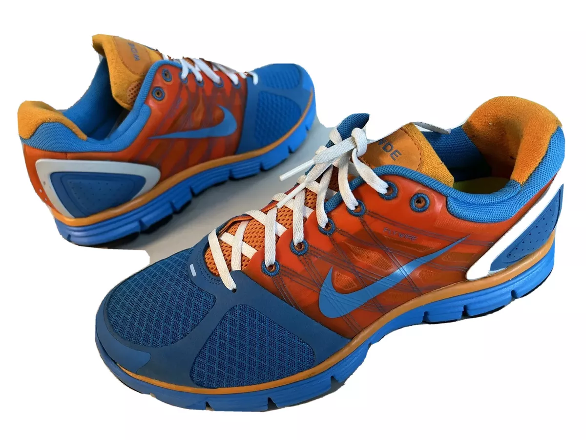 Nike Lunarglide 2 Women's Size 12 Blue Orange Shoes 407647-991 |