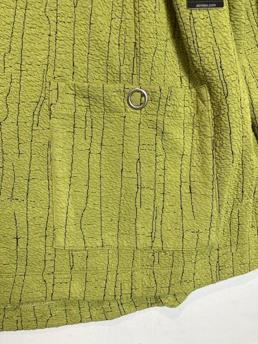 Ali Miles Jacket Size L Green Textured Knit Full Zip Tunic Artsy Lagenlook NWT - Picture 8 of 17