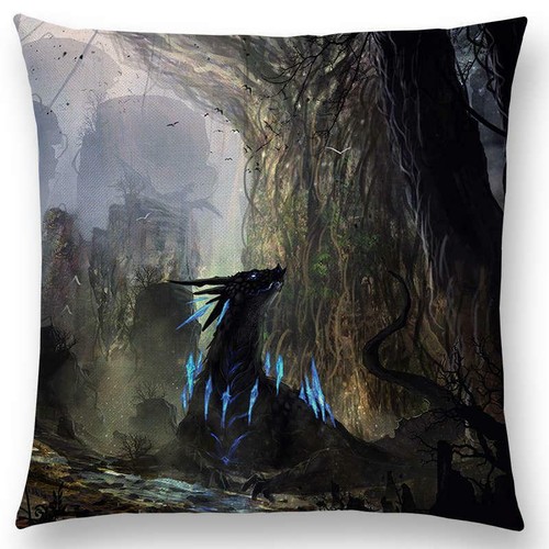 Newest Dragon Cushion Cover Destruction Fierce Battle Powerful Pillowcase - Picture 8 of 37