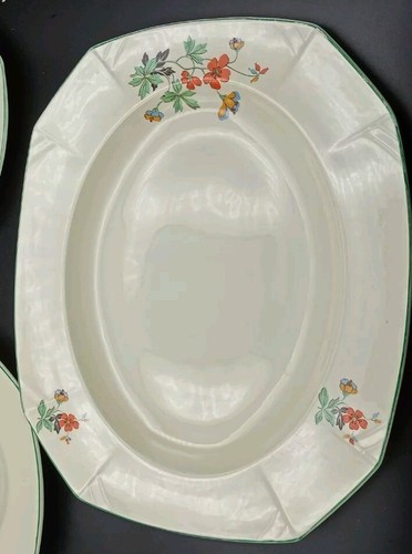 Piatti a forma di calendula principessa Alfred Meakin X 3 S/M/L 36,5 cm Art Déco vintage - Foto 5 di 19