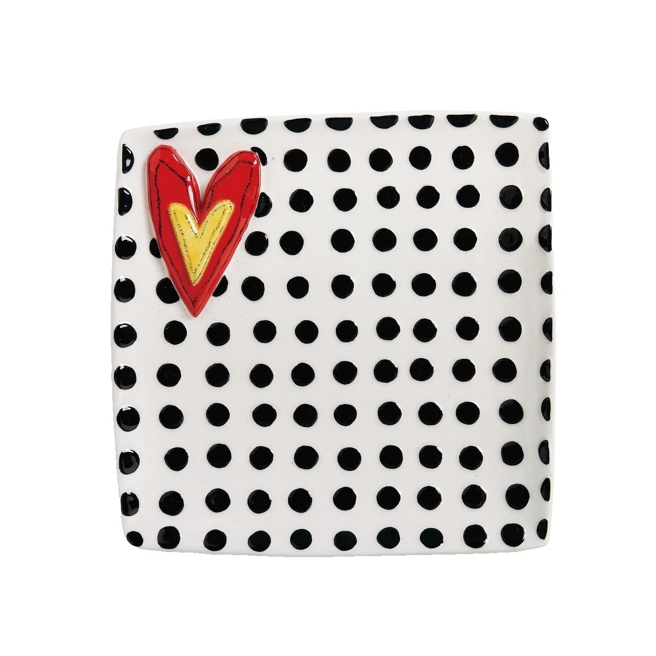 Polka Dot White Platters