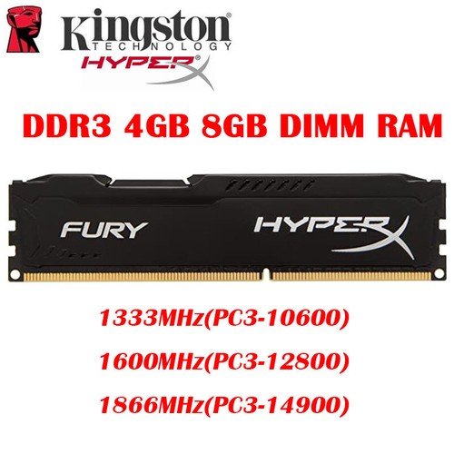 For FURY Memory DDR3 4GB 8GB 1333 1600 1866MHz DIMM 240pins Desktop RAM - Picture 1 of 6