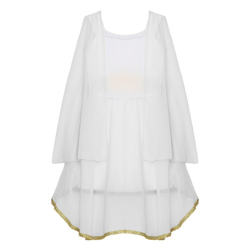 Niña Griego Disfraz Suave Bata Cómoda Toga Niños Vestido Princesa Uniforme - Imagen 41 de 56