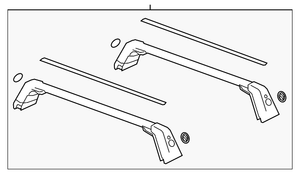 Genuine Gm Roof Rack Cross Rails 39142966 Ebay