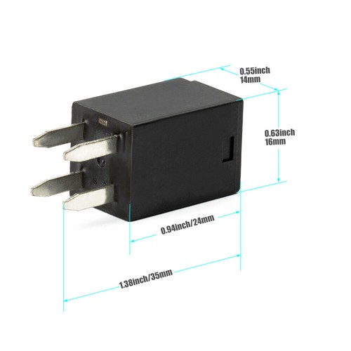 Relé eléctrico 5 piezas 12 V para Polaris RZR 570 800 900 1000 Turbo - 4011283 EE. UU. - Imagen 2 de 12