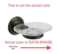 Phylrich KG25 Revere & Savannah 5 3/8'' Wall Mount Soap Dish, Satin Brass, New!