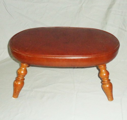 Oval Foot Stool Authentic Furniture Products Made in Japan Vintage MCM Retro - Picture 2 of 6