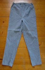 Vtg Grey Corduroy Pants Womens Stretch White Stag -Sz 16 Avg 40'L, Elastic waist