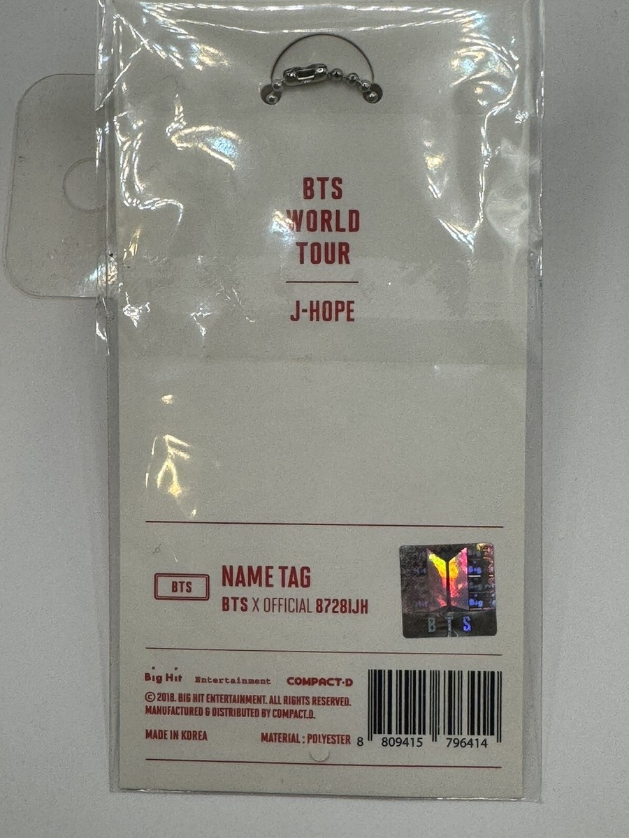 その他 BTS love yourself luggage tag j-hope BTS - 2018 Love Yourself Tour Seoul Luggage Tag Official