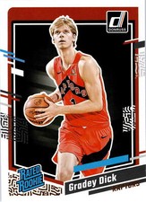 2023-24 Donruss #247 Gradey Dick - Toronto Raptors Rated Rookie