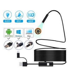 for Type C Android PC HD Endoscope Waterproof Borescope USB Inspection Camera