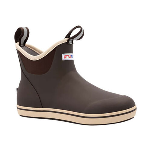Xtratuf XT Men's 6 Inch Ankle Deck Rubber Regular Boot - Chocolate/Tan, Sizes - Picture 12 of 14