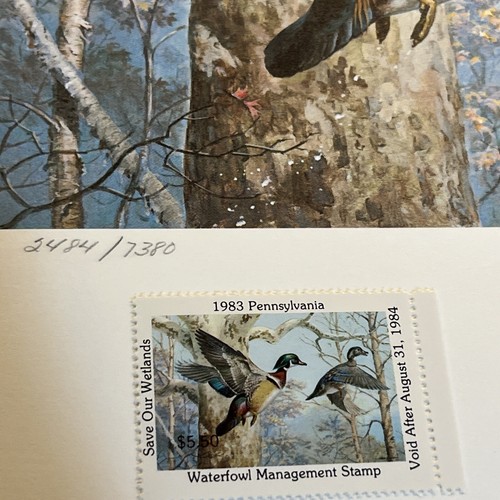 1st.of State, Pennsylvania, Ned Smith, 2484/7380,1983,Top.Mint Stamp. - Bild 9 von 12