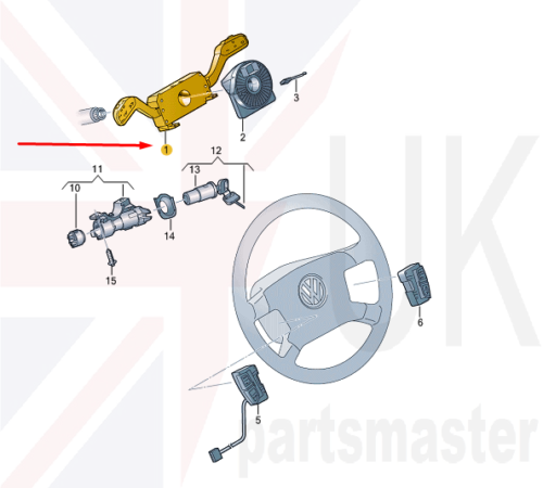 VW TRANSPORTER T5 03-15 GENUINE RETROFIT CRUISE CONTROL KIT / SET 7E0998527 - Picture 6 of 11