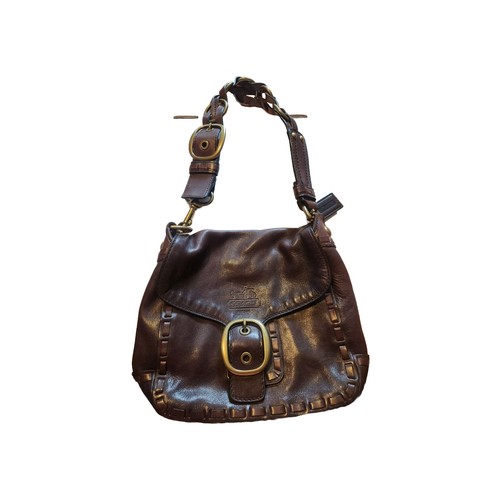 COACH Bleeker Legacy Tattersall Brown Leather - Gold Hardware GO769-11446