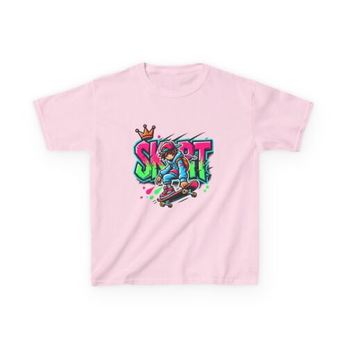 Skate Style Kids Tee - Trendy Graphic T-Shirt for Boys, Girls, Fun Streetwear - Picture 42 of 49