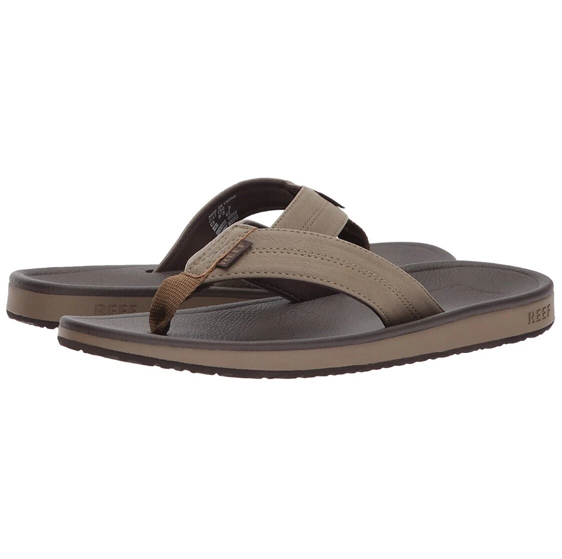 Reef Journeyer New Sandals Men s 7 Thong Flip Flops Brown Tan eBay
