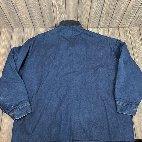 Todd Denim Blanket Lined Chore Uniform Jacket Vintage USA Cotton Men 1X 48-50 - Picture 4 of 11
