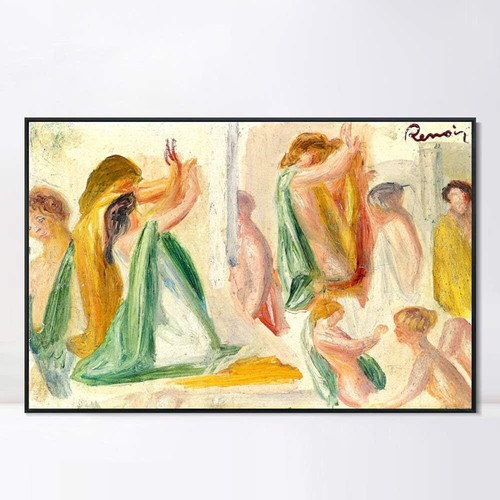 Arte para impresión en lienzo enmarcado ESQUISSE POUR OEDIPE por Pierre Auguste Renoir arte de pared - Imagen 20 de 40