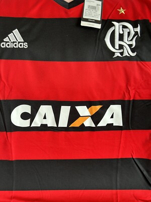 Flamengo adidas シャツ サイズP 赤黒 Men's Adidas CRF Flamengo Soccer Futbol Black/Red Jersey