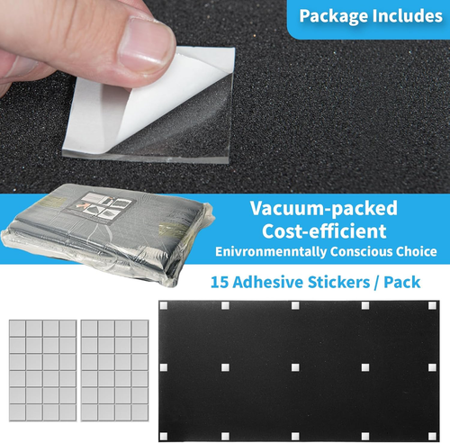 4-Pack Wedge Design Acoustic Foam Panels, 48" X 24" X 2" High-Density Soundproof - Picture 4 of 9