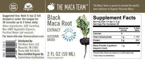 Black Maca Liquid Extract - Alcohol Free - Made from Black Maca Roots from Peru - Picture 3 of 6