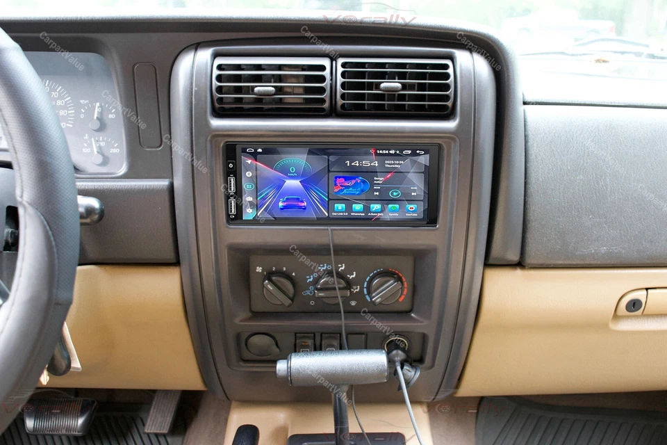 For Jeep Cherokee 1997-2001 XJ Apple Carplay Android 14 Auto Stereo Radio +Cam Foto 2 de 4