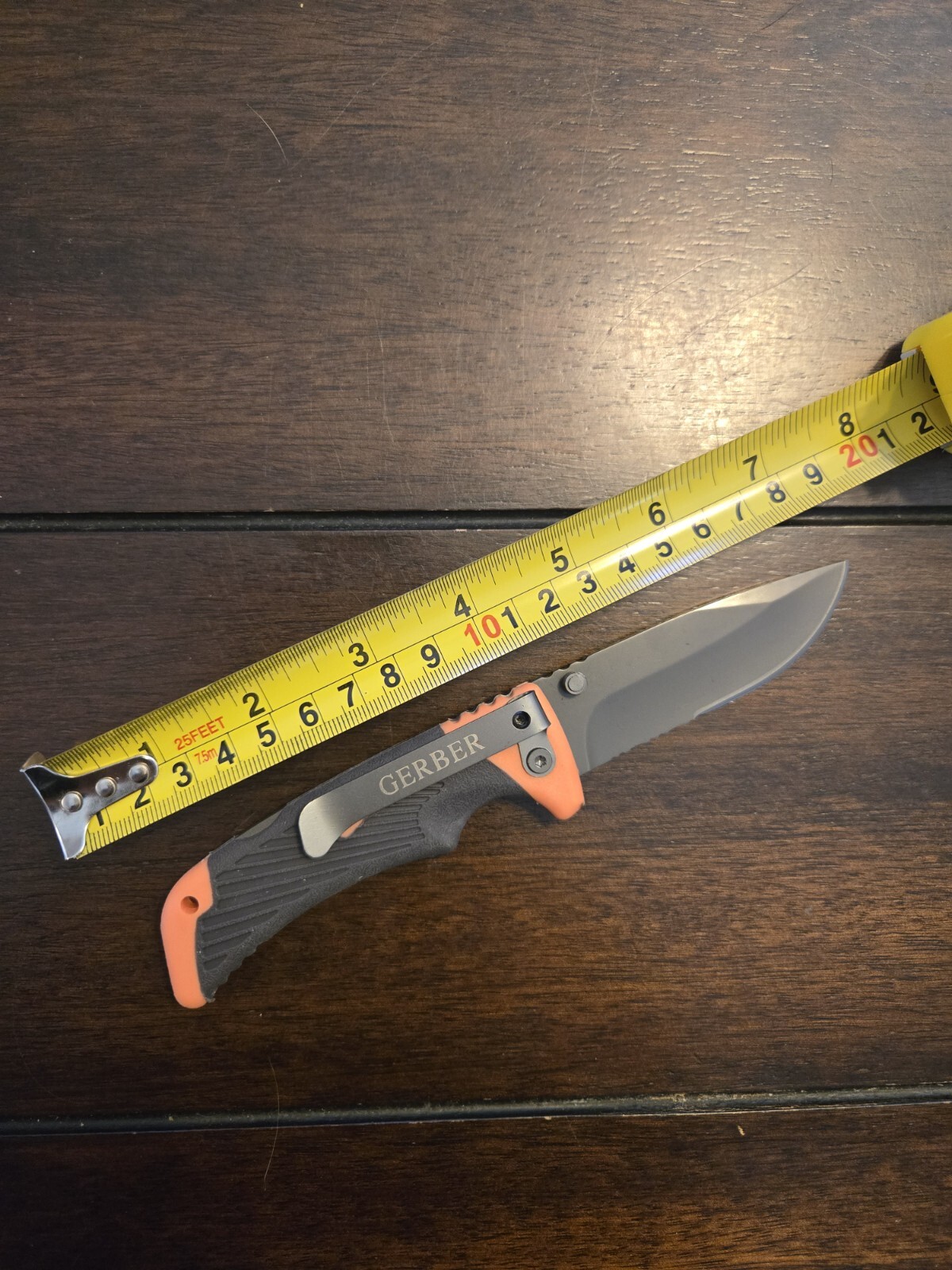 New Gerber Bear Grylls Survival Folding Pocket Knife Orange Stainless Steel