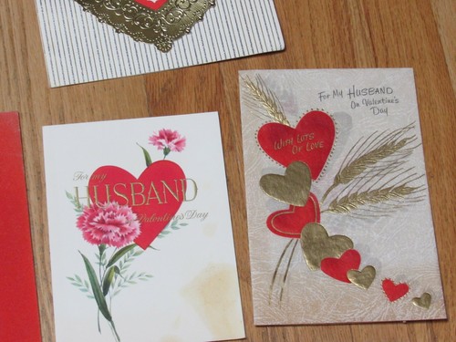 Lote de 10 tarjetas de felicitación de San Valentín usadas de los años 50-60 de álbum de recortes - Imagen 2 de 9