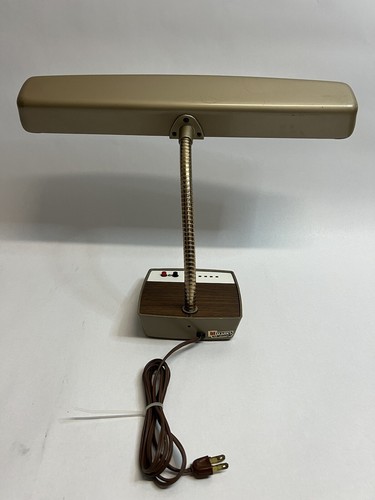 VTG Marks Deluxe MCM Gooseneck Metal Desk Lamp Industrial Drafting Light Tested - Picture 5 of 9
