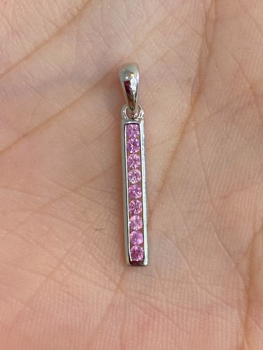 NATURAL PINK SAPPHIRE SET STERLING SILVER 925 RING EARRING PENDENTS - 第 7/14 張圖片