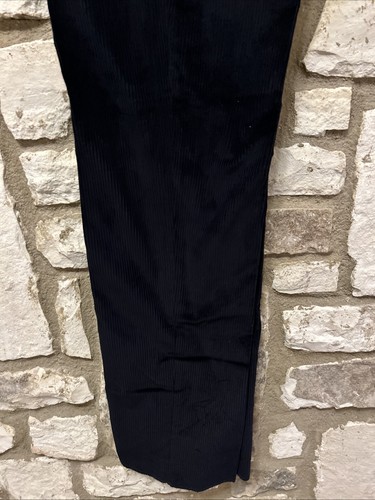 Berle 100% Cotton Regent Corduroy Pants Size 30 Dark Navy Blue Unhemmed NWT - Picture 4 of 6