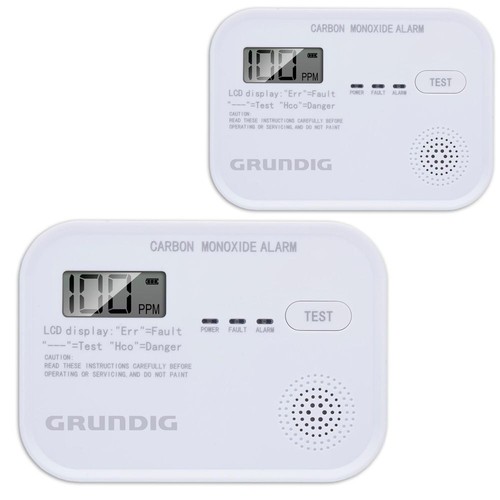 Kohlenmonoxidmelder GRUNDIG Batteriebetrieb Kohlenmonoxid CO Melder Gas Detektor - Bild 14 von 18