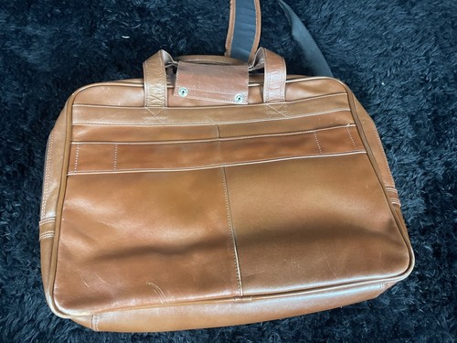 McKlein, borsa per laptop in pelle 17 pollici, marrone cammello, - Foto 3 di 9
