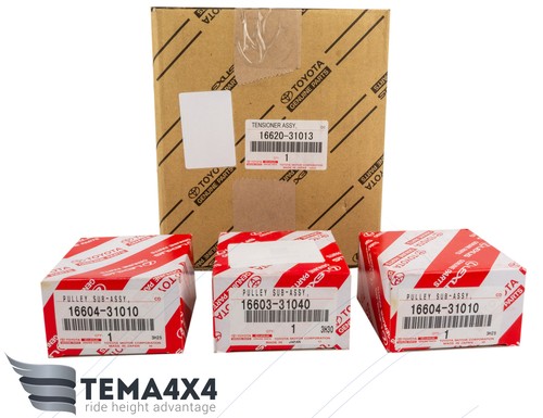 Genuine OEM Belt Idlers & Tensioner for TOYOTA 4RUNNER TACOMA FJ TUNDRA V6 1GRFE - Picture 3 of 3