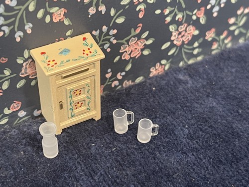 casa delle bambole piccola scala vintage scatola di ghiaccio e accessori - Foto 3 di 5