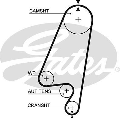 Kit cinghia di distribuzione GATES per Opel Astra F Berlina (1991- ) 1,6 - Imagen 3 de 6