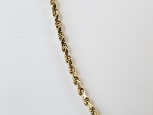 18" 14K Yellow Gold Solid Rope Chain Necklace 8.25G (AM1085107) - Picture 3 of 8