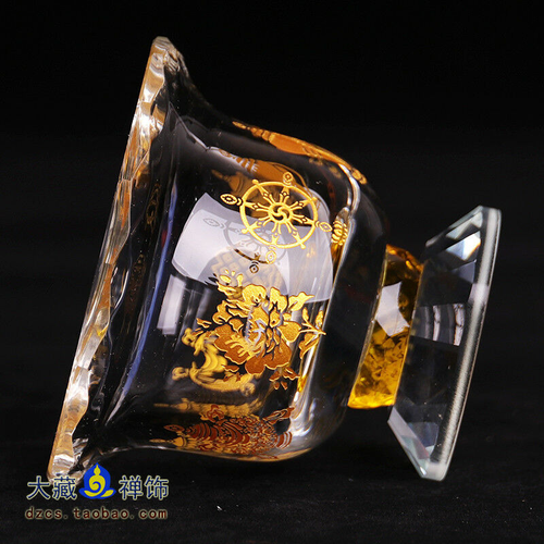 1 Stck. 3,1 Zoll Tibetisch Buddhist Ritual Gefäß Weihwasser Tasse Angebot Wasser Schüssel Tasse - Bild 3 von 5