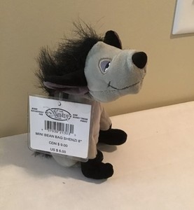 With Tags Disney Bean Bag Lion King Hyenas Shenzi Banzai Ed 8" for sale online With Tags Disney Bean Bag Lion King Hyenas Shenzi Banzai Ed 8" for sale online