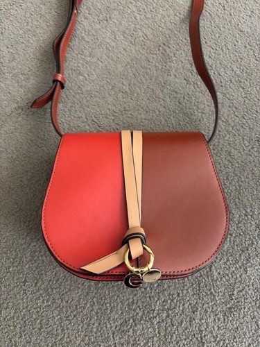 Chloe Women's Alphabet Crossbody Leather Brown Bag NEW - Picture 14 of 23