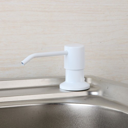 US 300ml Liquid Soap Dispenser Bottle Kitchen Sink 1 Hole Deck Mount Plastic Box - Picture 20 of 25