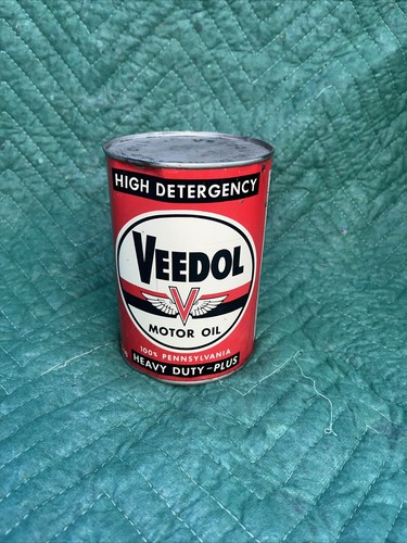 NOS Fulll Veedol Motor Oil Can Quart 100% Pennsylvania B - Picture 1 of 6