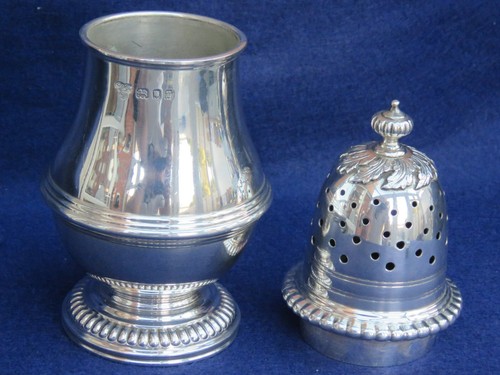 Large Art Deco Period Silver Baluster Caster Harrods 1932 - Picture 6 of 10