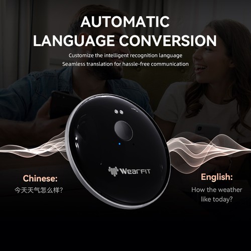 Smart AI Translator 144+Lang Bluetooth 5.4 Real-Time Voice/Photo Travel Business - Picture 7 of 18