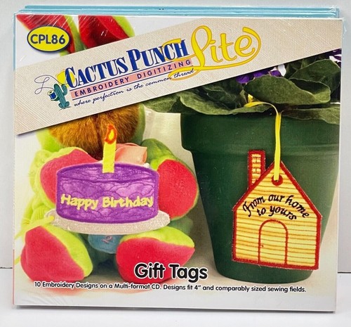 Cactus Punch etichette regalo ricamo CD multi formato CPL86 - Foto 1 di 5