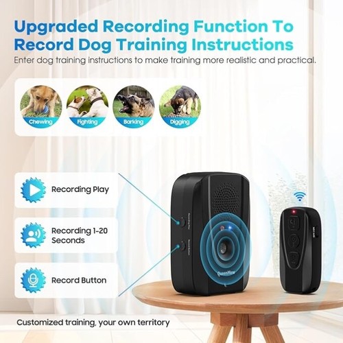 2-in-1 Ultrasonic Dog Barking Anti Bark Device with Remote - 600FT Control Range - Picture 5 of 9
