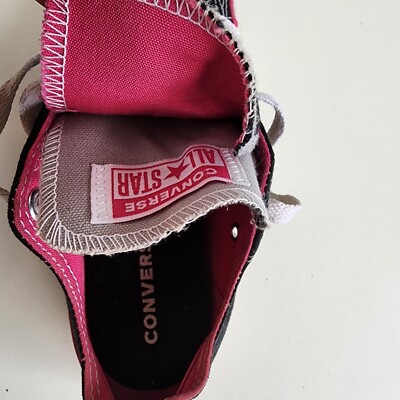 Converse Chuck Taylor All Star Youth US Size 2 Black Pink