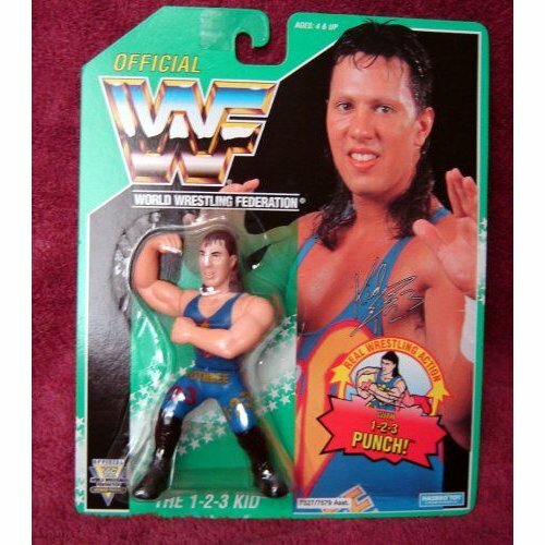 WWF Hasbro 1-2-3 Kid WWE Wrestling Action Figure on verde Card NEW WWF Hasbro 1-2-3 Kid WWE Wrestling Action Figure on verde Card NEW