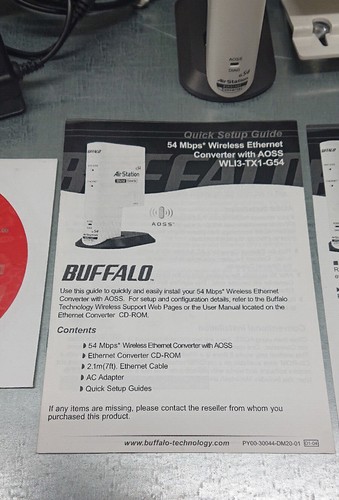 BUFFALO Air Station G54 54Mbps WLI3-TX1-G54 & Antenna WLE-HG-NDR - Picture 14 of 24
